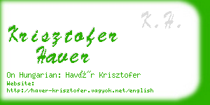 krisztofer haver business card